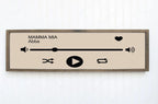 Personalised Music Player Print | Panoramic Sign | 16"x5" - Larosier Prints