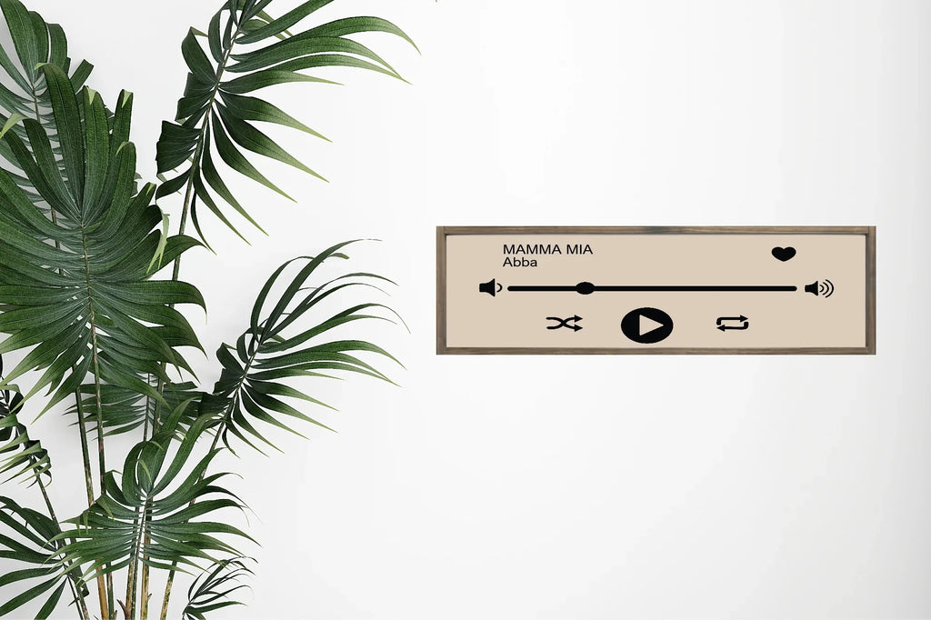 Personalised Music Player Print | Panoramic Sign | 16"x5" - Larosier Prints