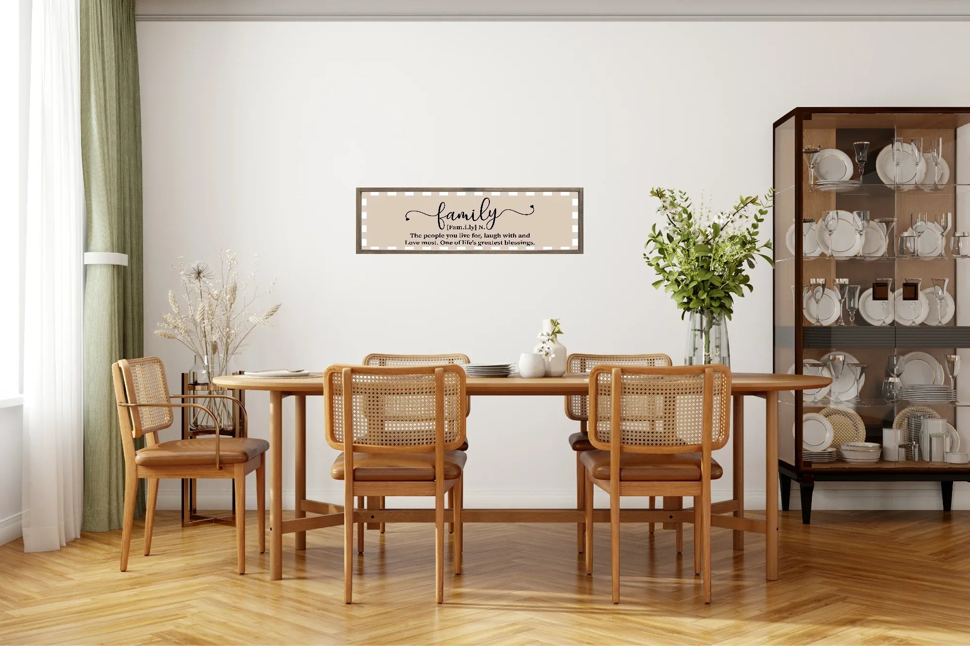 Family Definition Print | Panoramic Sign | 16"x5" - Larosier Prints