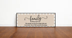 Family Definition Print | Panoramic Sign | 16"x5"