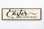 Easter Blessings Print | Panoramic Sign | 16"x5" - Larosier Prints