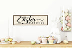 Easter Blessings Print | Panoramic Sign | 16"x5" - Larosier Prints