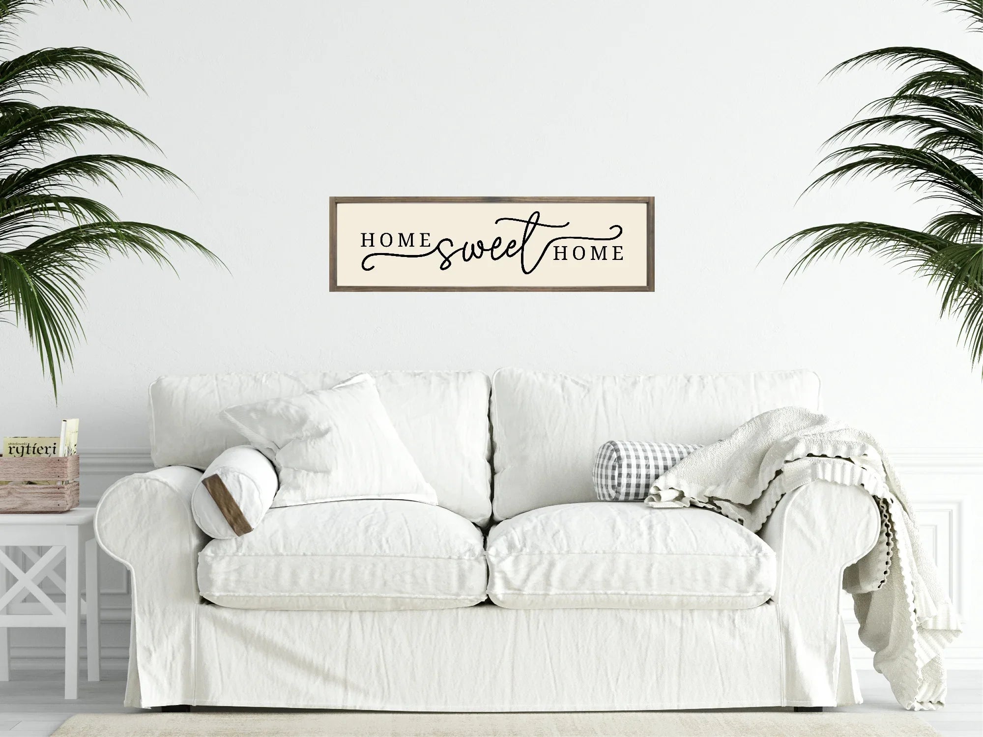 Home Sweet Home Print | Panoramic Sign | 16"x5" - Larosier Prints