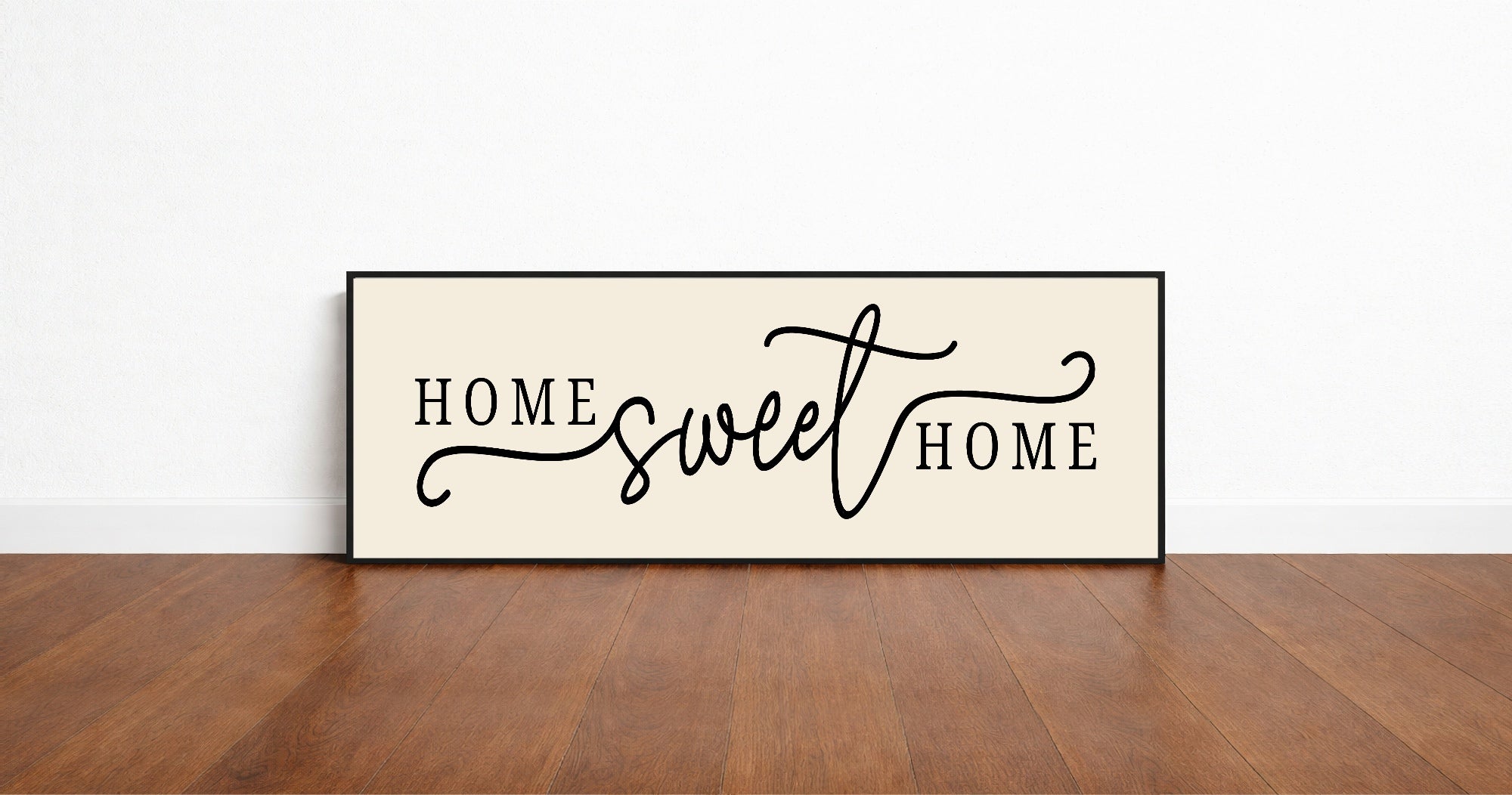 Home Sweet Home Print | Panoramic Sign | 16"x5"