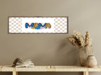 Mama Checkered Print | Mother's Day | Panoramic Sign | 16"x5" - Larosier Prints