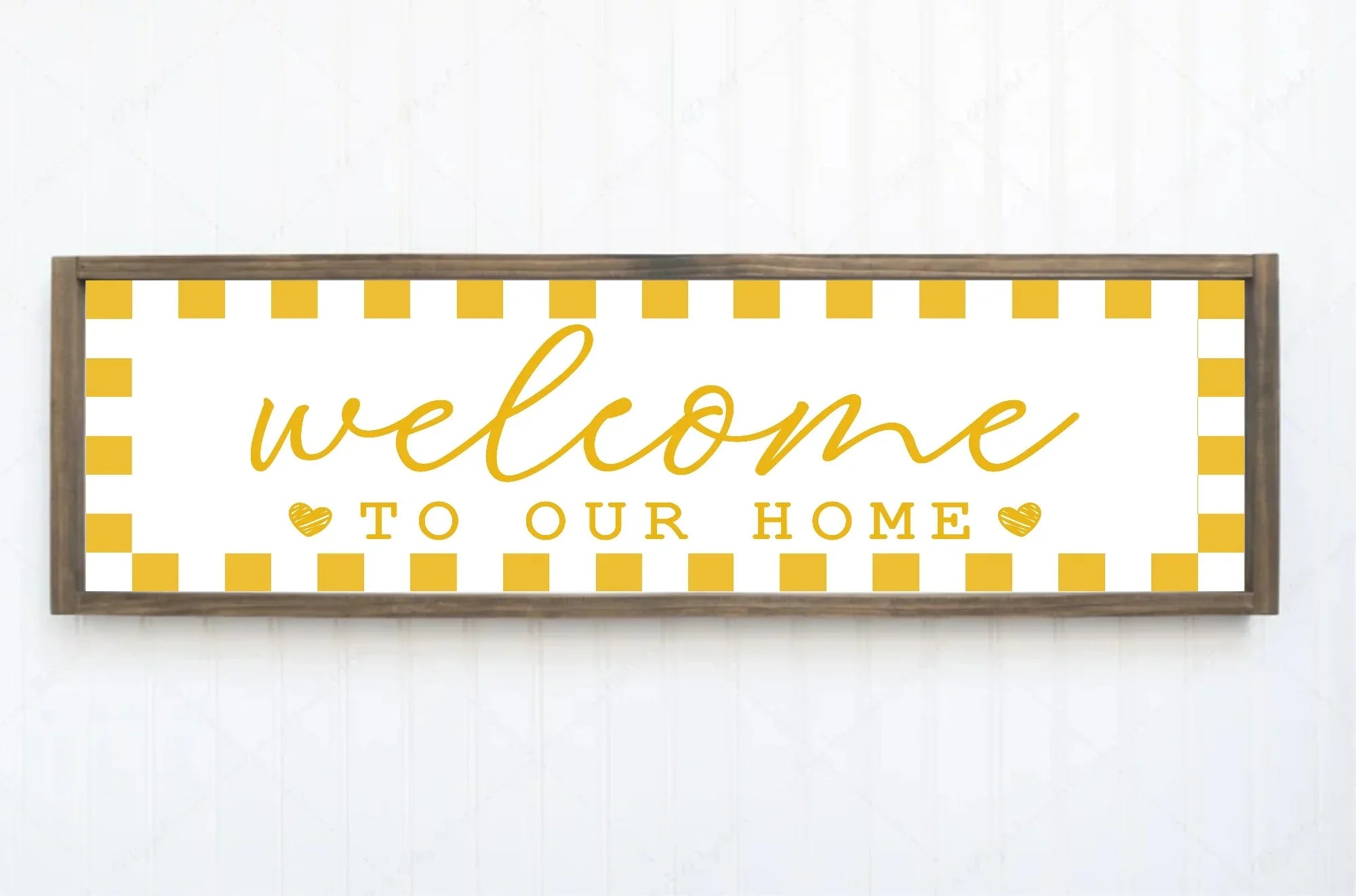 Welcome To Our Home Print | Panoramic Sign | 16"x5" - Larosier Prints