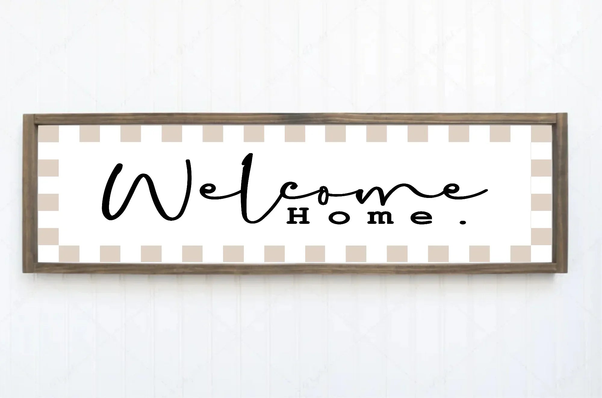 Welcome Home Print | Panoramic Sign | 16"x5" - Larosier Prints