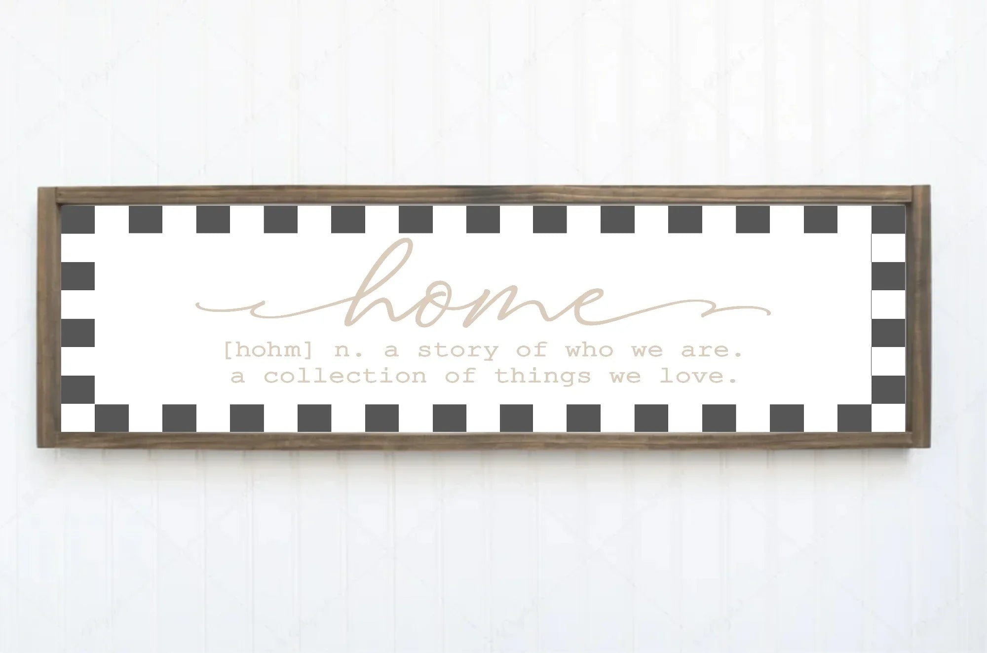 Home Definition Print | Panoramic Sign | 16"x5" - Larosier Prints
