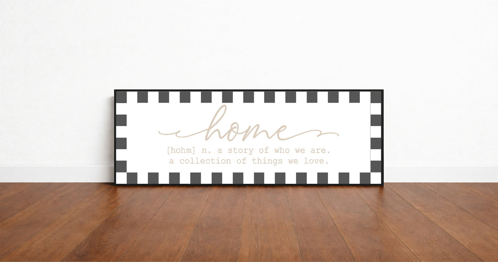 Home Definition Print | Panoramic Sign | 16"x5"