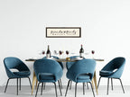 Friends And Family Gather Here Print | Panoramic Sign | 16"x5" - Larosier Prints