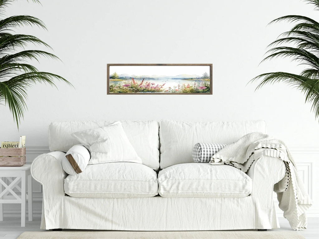 Lake Print | Panoramic Sign | 16"x5" - Larosier Prints