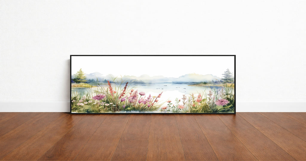 Lake Print | Panoramic Sign | 16"x5"
