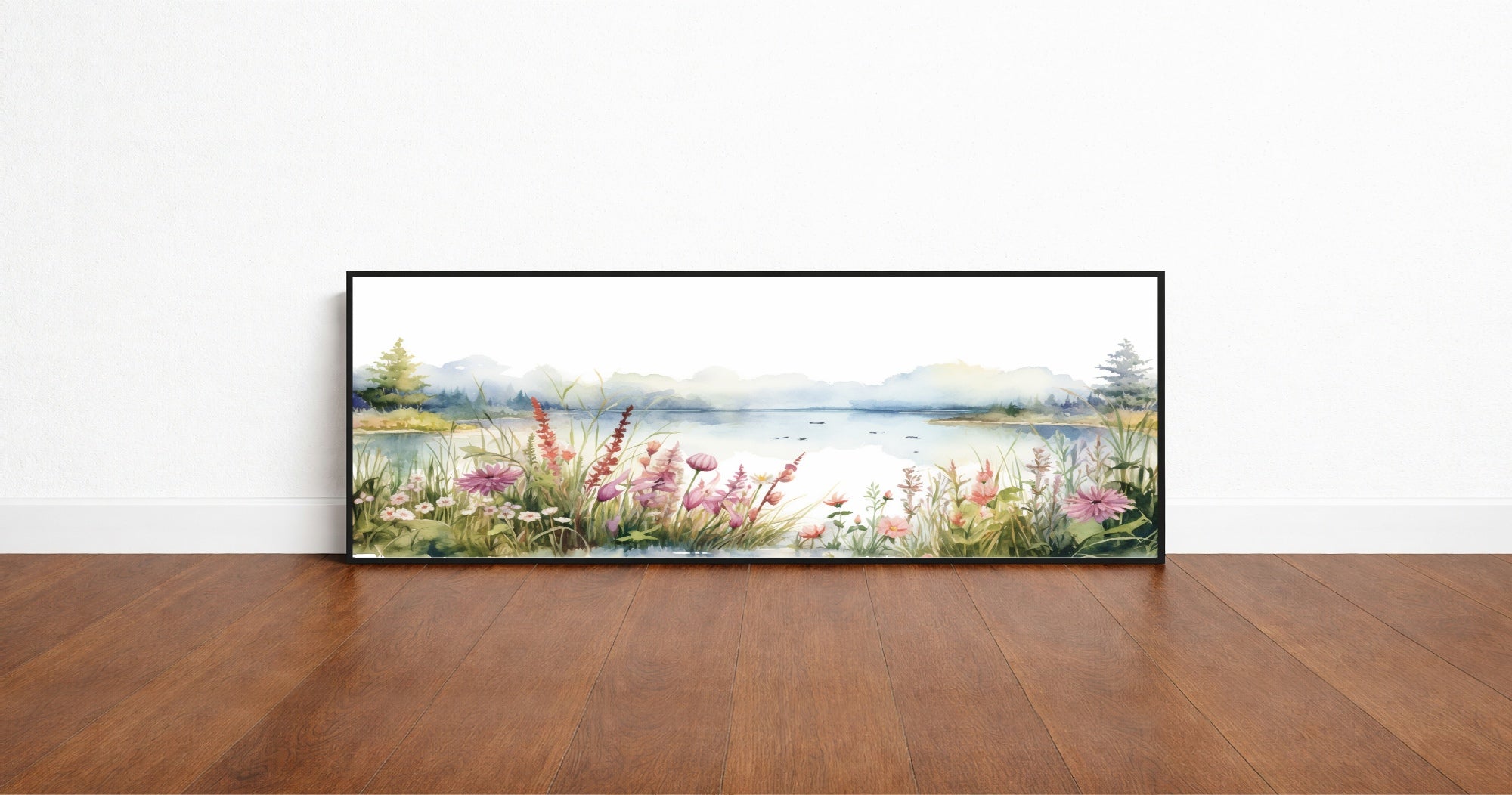Lake Print | Panoramic Sign | 16"x5"