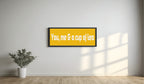 You, Me & A Cup Of Tea Print | Panoramic Kitchen Sign | Colour Options