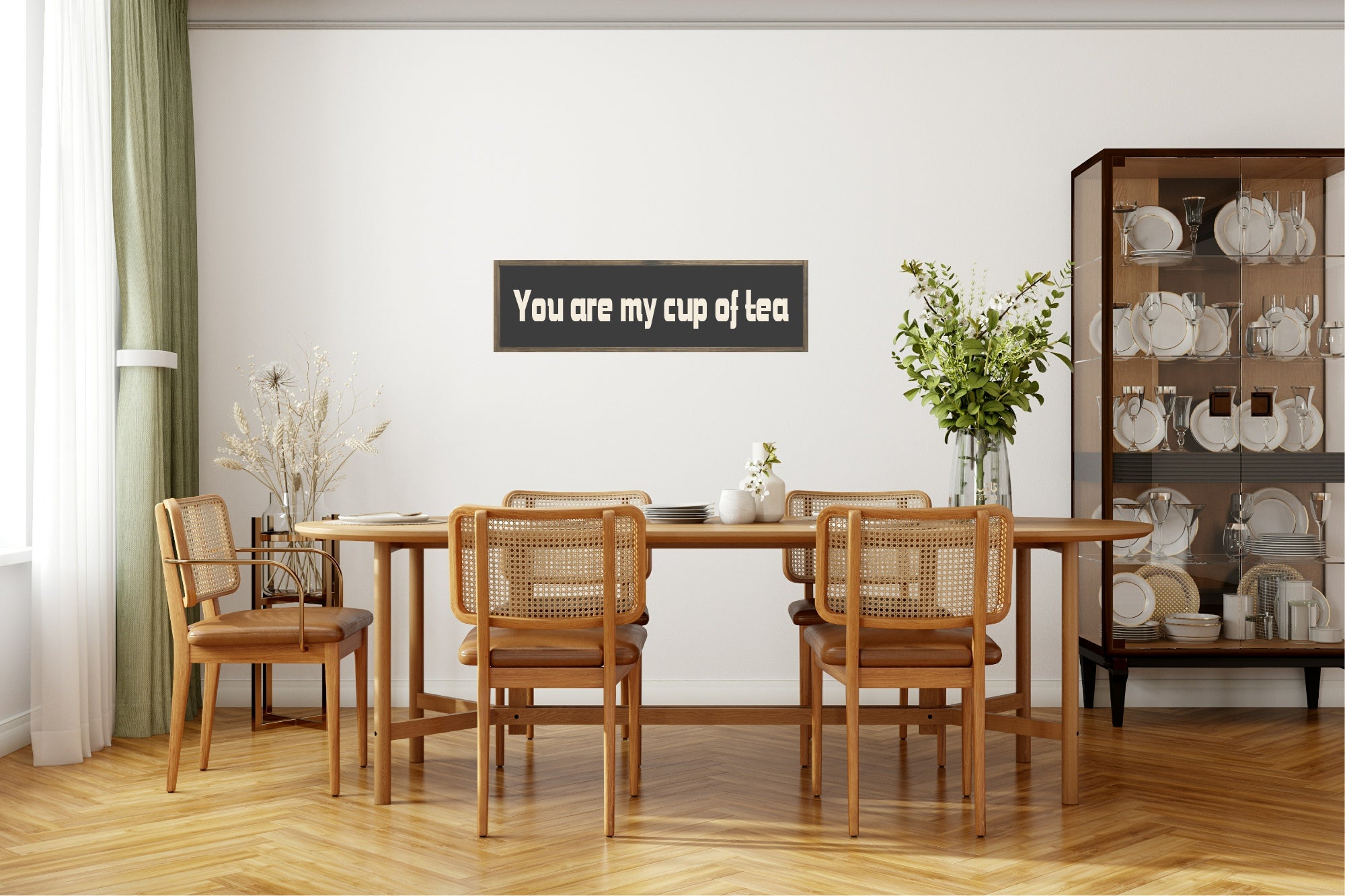 You Are My Cup Of Tea Print | Panoramic Kitchen Sign | Colour Options