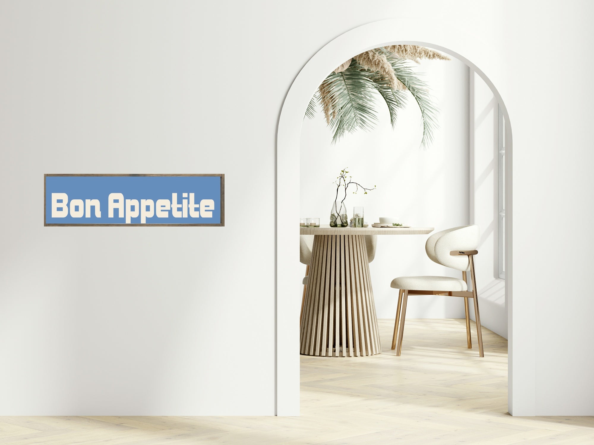 Bon Appetite Print | Panoramic Kitchen Sign | Colour Options