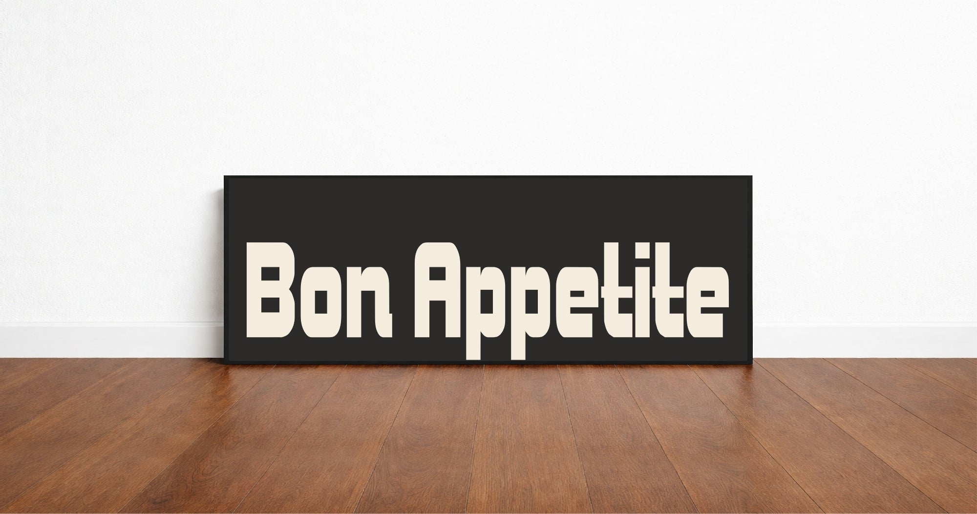 Bon Appetite Print | Panoramic Kitchen Sign | Colour Options