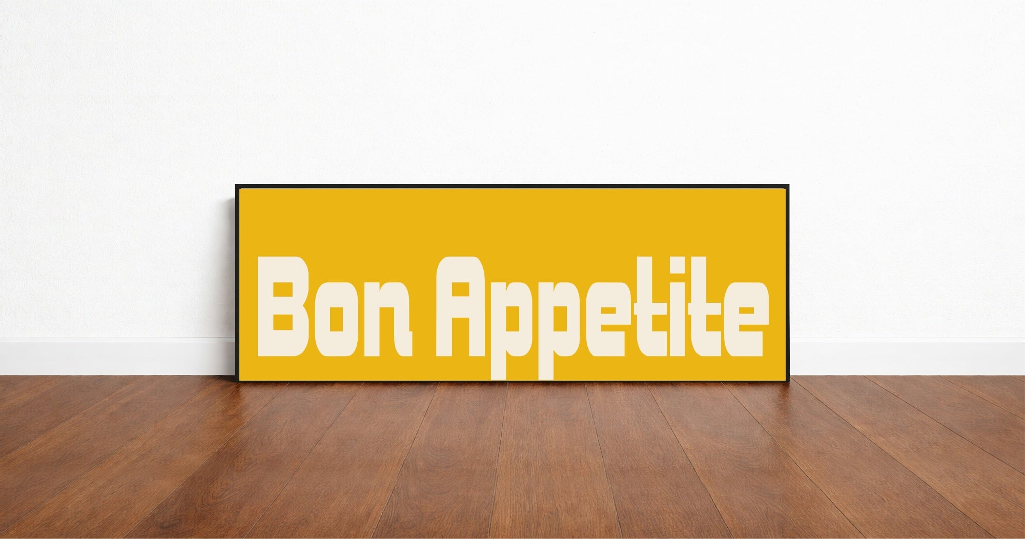 Bon Appetite Print | Panoramic Kitchen Sign | Colour Options