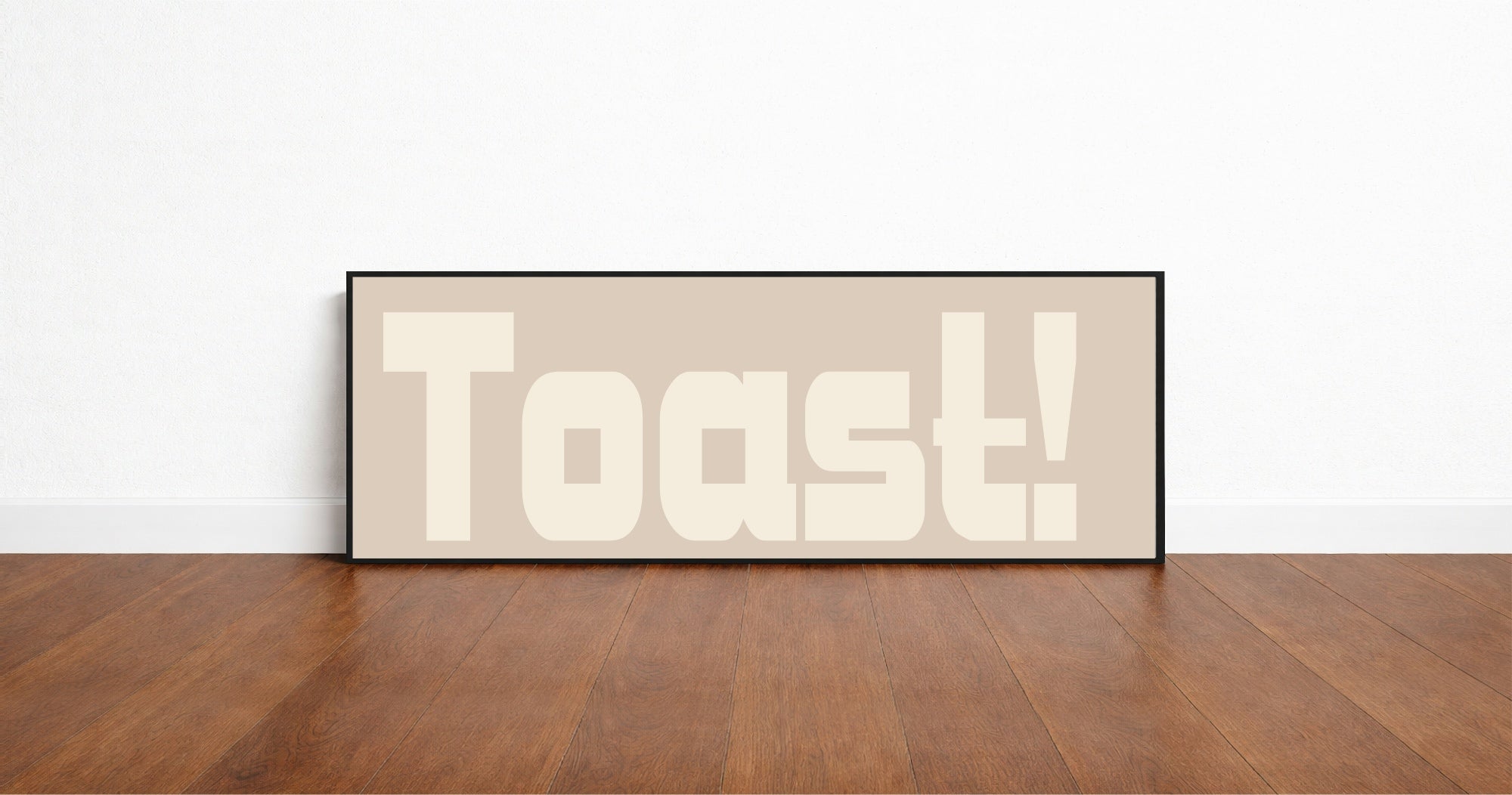 Toast Print | Panoramic Kitchen Sign | Colour Options