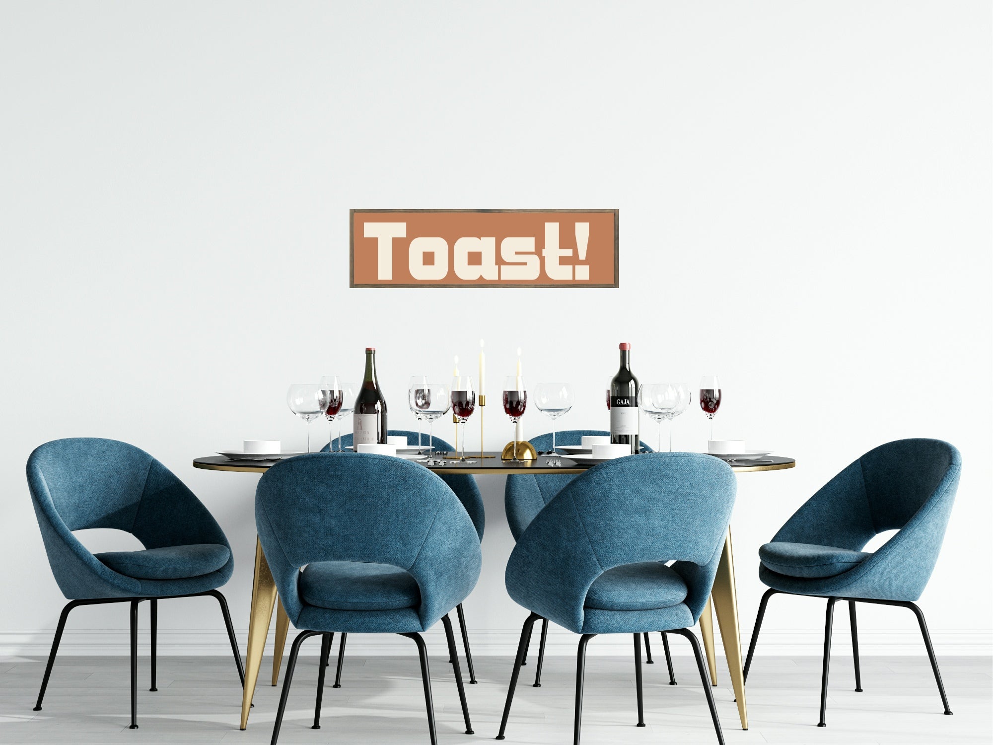 Toast Print | Panoramic Kitchen Sign | Colour Options