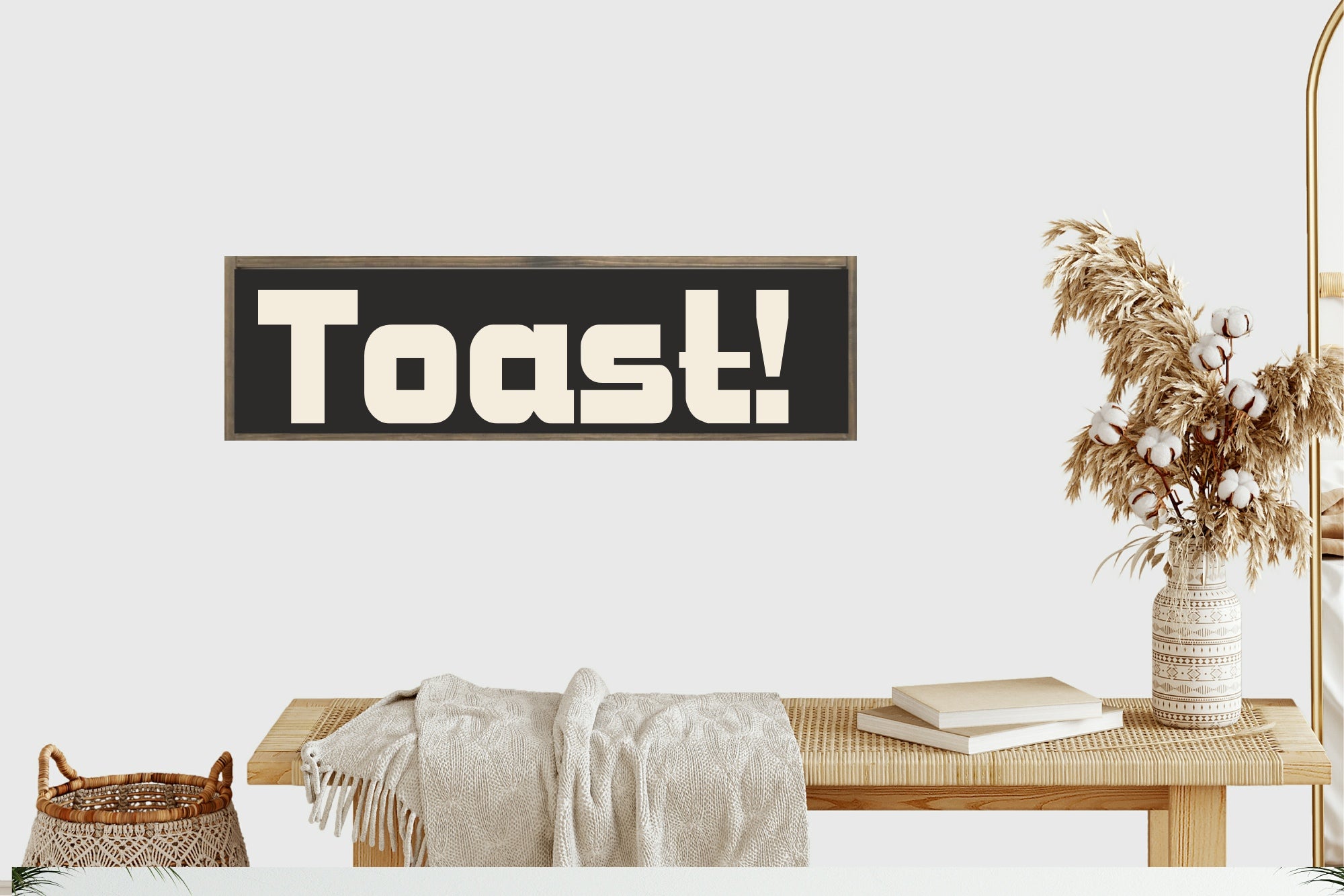 Toast Print | Panoramic Kitchen Sign | Colour Options