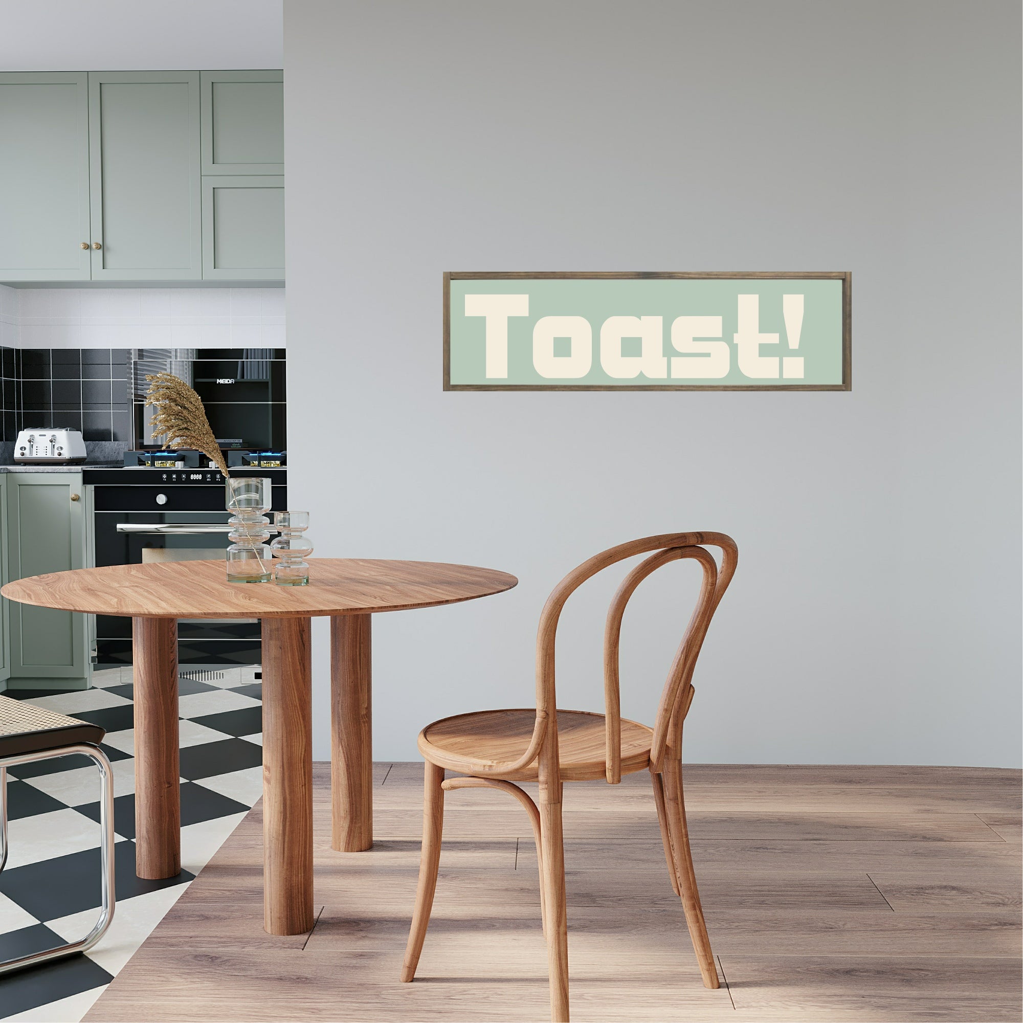 Toast Print | Panoramic Kitchen Sign | Colour Options