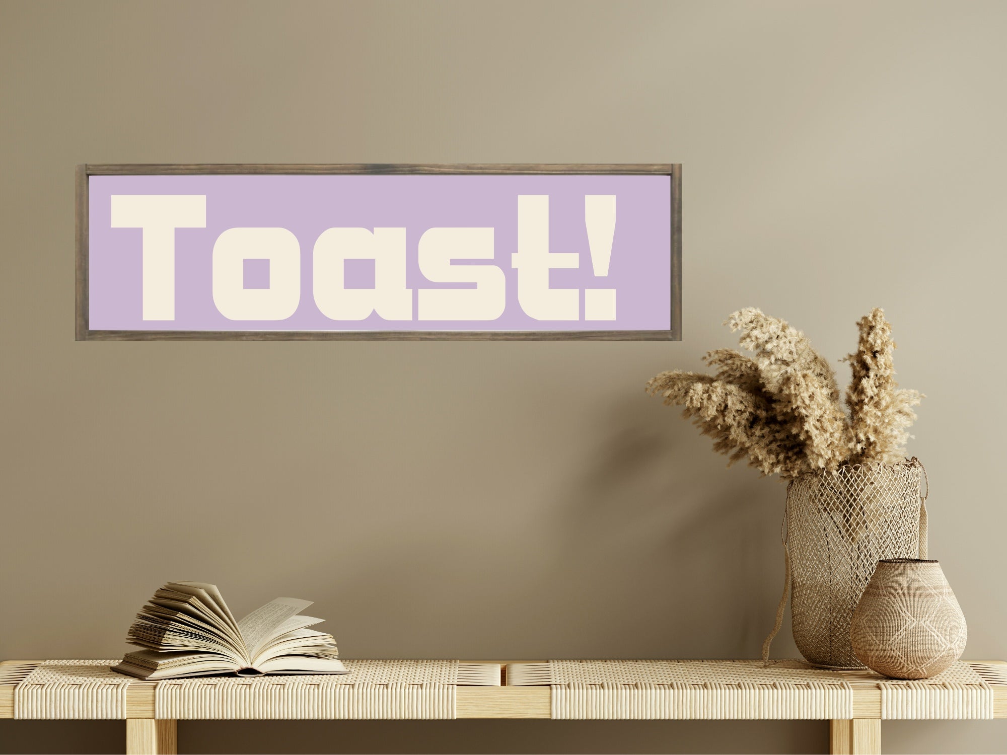 Toast Print | Panoramic Kitchen Sign | Colour Options