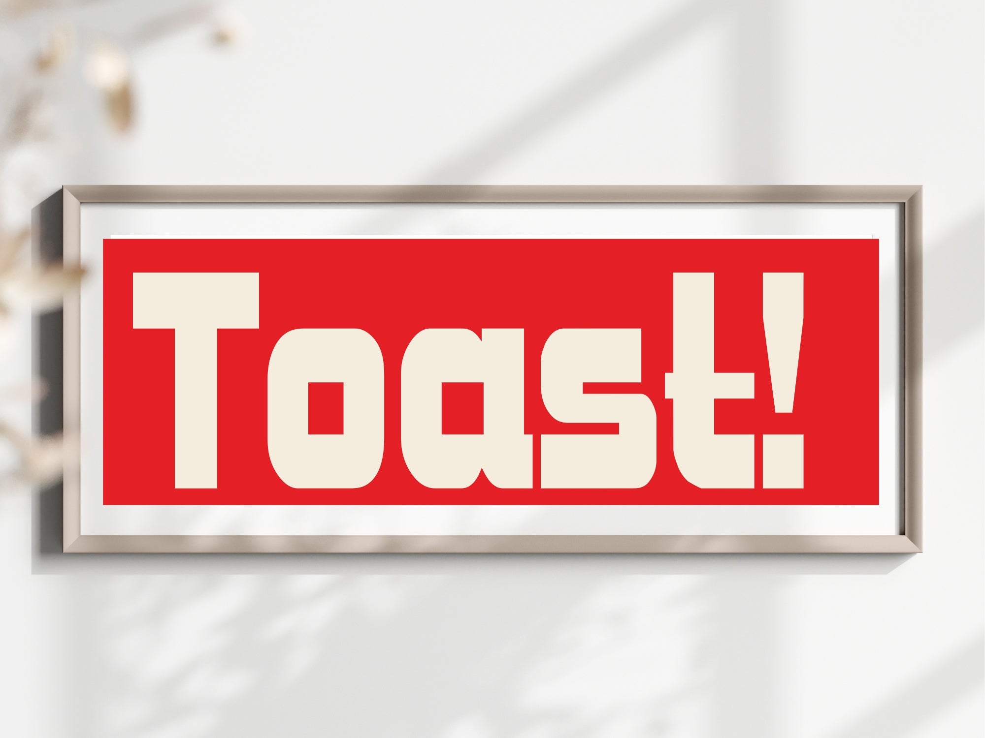 Toast Print | Panoramic Kitchen Sign | Colour Options