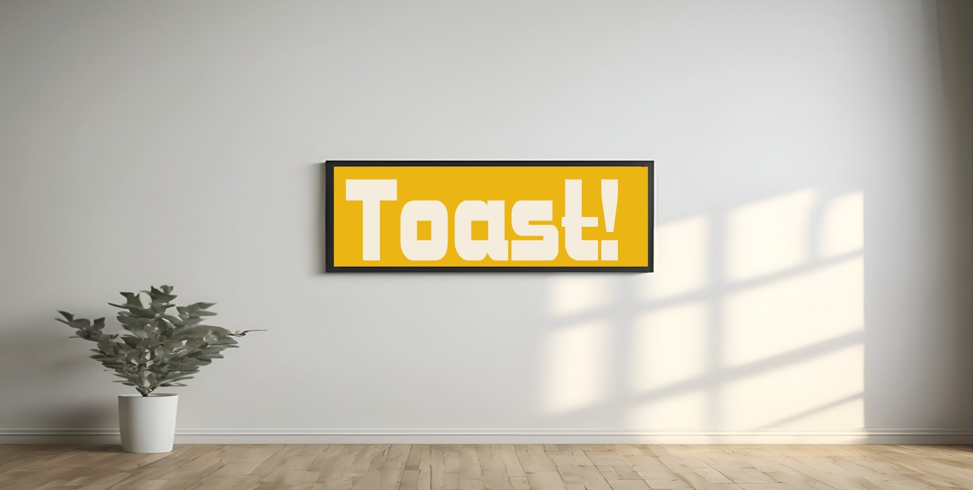 Toast Print | Panoramic Kitchen Sign | Colour Options