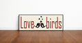 Love Birds Panoramic Sign | Romantic 16"x5" Print