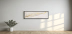 Gold Feather Panoramic Sign | 16"x5" Wall Art Print
