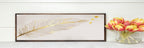 Gold Feather Panoramic Sign | 16"x5" Wall Art Print