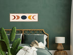 Moon Cycle Panoramic Sign | 16"x5" Wall Art Print