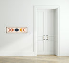Moon Cycle Panoramic Sign | 16"x5" Wall Art Print