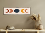 Moon Cycle Panoramic Sign | 16"x5" Wall Art Print