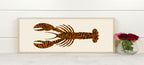Leopard Print Lobster Panoramic Sign | 16"x5" Wall Art Print