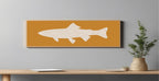 Leopard Print Fish Panoramic Sign | 16"x5" Wall Art Print