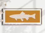 Leopard Print Fish Panoramic Sign | 16"x5" Wall Art Print