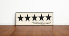 Would Sleep Here Again Panoramic Sign | Bedroom Wall Art Print