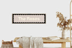 Custom Black Scalloped Border Panoramic Print | 16"x5" Sign | Numerous Colour Options