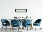 Custom Black Scalloped Border Panoramic Print | 16"x5" Sign | Numerous Colour Options