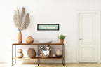 Custom Black Scalloped Border Panoramic Print | 16"x5" Sign | Numerous Colour Options