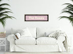 Custom Black Scalloped Border Panoramic Print | 16"x5" Sign | Numerous Colour Options