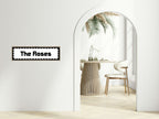 Custom Black Scalloped Border Panoramic Print | 16"x5" Sign | Numerous Colour Options