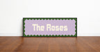 Custom Green Scalloped Border Panoramic Print | 16"x5" Sign | Numerous Colour Options