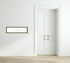 Custom Green Scalloped Border Panoramic Print | 16"x5" Sign | Numerous Colour Options