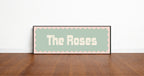 Custom Pink Scalloped Border Panoramic Print | 16"x5" Sign | Numerous Colour Options