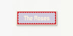 Custom Red Scalloped Border Panoramic Print | 16"x5" Sign | Numerous Colour Options