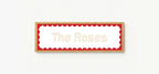 Custom Red Scalloped Border Panoramic Print | 16"x5" Sign | Numerous Colour Options