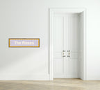 Custom Mustard Yellow Scalloped Border Panoramic Print | 16"x5" Sign | Numerous Colour Options